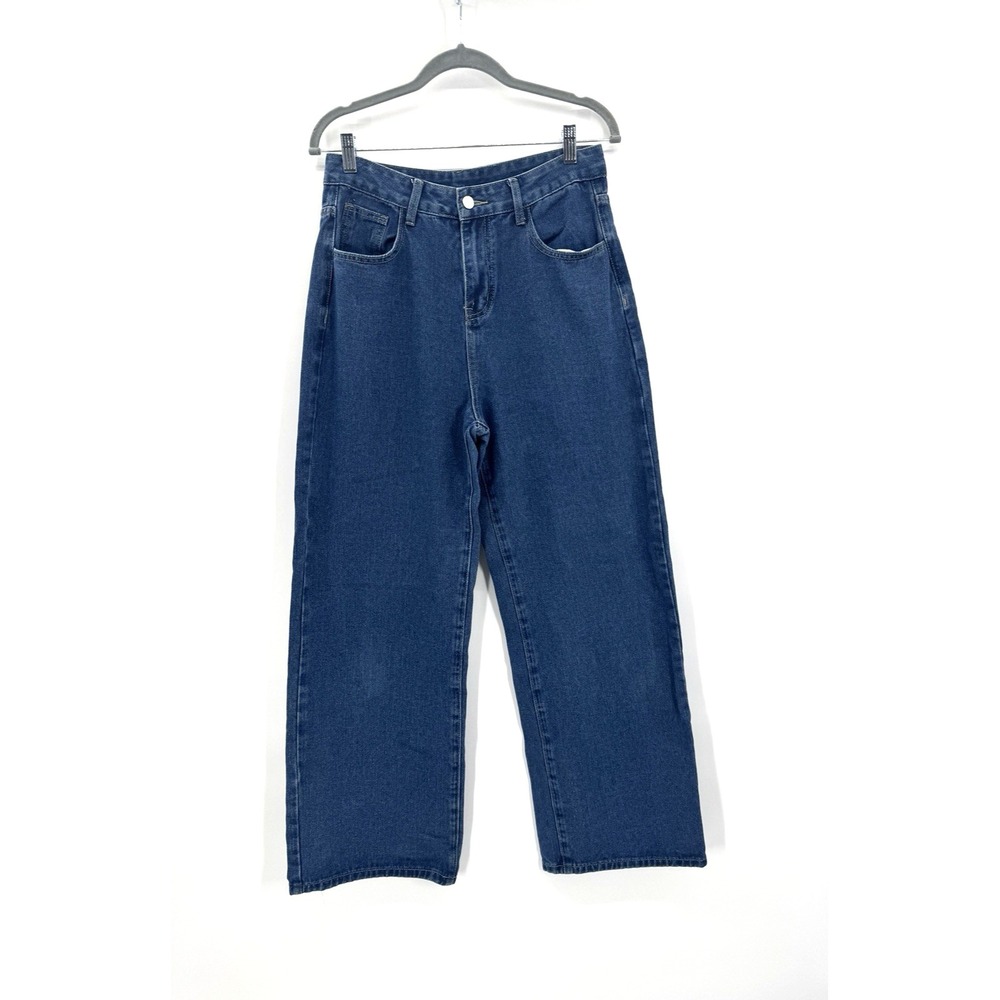 Women Baggy Wide Leg Denim Jeans Medium High Rise Retro Urban Streetwear Classic